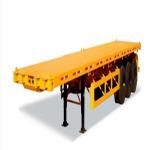 China SINOTRUK HOWO 20 40FT 3Axle 50Ton Heavy Flat Bed Semi Trailer Adopt High Strength Steel Materia For Container Transport factory
