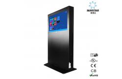 China Android Remote Control Digital Signage Totem / Touch Screen Kiosk Stand supplier