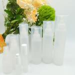 Frosted Plastic Cosmetic Bottle Set 5ml 10ml 15ml 50ml 100ml For Skin Care Packaging for sale