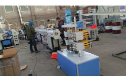 China Delta Inverter Plastic Pipe Extrusion Line With Custom Power Output supplier