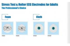 China Round 50mm 55mm Disposable ECG Electrode Disposable Ecg Leads supplier