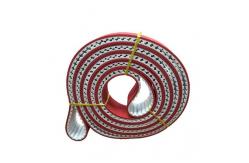 China Synchronous Pu Timing Belt With Red Adhesive / Polyurethane Timing Belt supplier