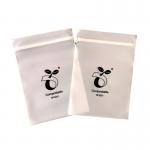 Biodegradable Eco Friendly Silk Plastic Necklace Jewelry Packaging Pouch With Zipper for sale