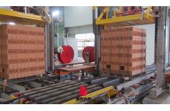 China Automatic Clay Brick Packaging Machine Belt Strapping And Packaging System supplier