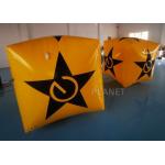 Yellow Color Inflatable Marker Buoy PVC Tarpaulin Water Floating Cube for sale
