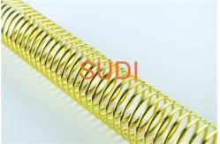 China Plated Gold 32mm Dimension Pitch 8mm Twin Loop Binding Wire supplier
