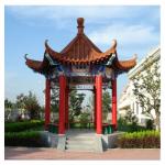 Ceramic Chinese Style Pavilion 4m Garden 10x12 Wood Gazebo Outdoor for sale