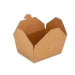 Waterproof / Oilproof Paper Food Container Box With UV Coating Vanishing Handling for sale