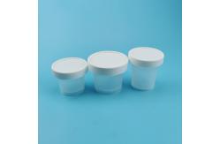 China 100ml Plastic Food Jars With Lid Forest Clear Ice Cream Yogart Container supplier
