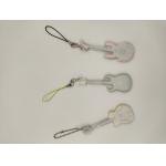 OEM Acrylic Sheet Keychain , Silk Screen Guitar Keyring Engraved