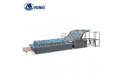 China Cardboard Semi Automatic Flute Laminator 1300×1100mm With Touch Screen Control supplier