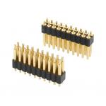 2.0mm Pitch H2.5mm Male Pogo Pin Connector For PCB Dual Row 20pin Straight Dip for sale