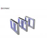 Silver Speed Gate Turnstile Fastlane Turnstile With Card Reader And Qr Code for sale