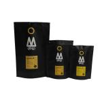 Black Aluminum Foil Pouch Packaging Coffee Bag Leak / Moisture Proof With Valve for sale