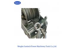 China Marine Power Coating Manual Hand Winch With Cable 1600LB / 727kg Capacity supplier