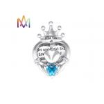 43G Crown Engraved Urn Necklace Charms For Loved Animals for sale