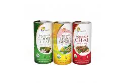 China Red Pantone Round Box Paper Tube Packaging Tea Tins Customized supplier