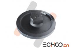 China Black Takeuchi TL140 Front Idler Assy For Compact Track Loader Undercarriage supplier