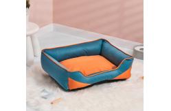 China Super Soft Round Dog Bed For Puppy Kitten With Slip Resistant Bottom supplier
