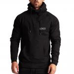 100% Cotton Black Sports Team Hoodies Embroidered Winter Men'S Gym Wear Hoodies for sale