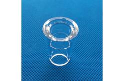 China Polished High Temperature Quartz Tube CNC Machining With Flange supplier