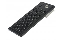 China Black Marine Usb Panel Mount Keyboard With Optical Trackball supplier