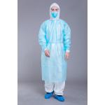 Personal Protective 35gsm PP PE Blue Isolation Gowns for sale