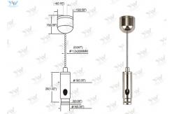 China Pendant Light Suspension Kit / Lighting Suspension Systems Mounting Accessories supplier