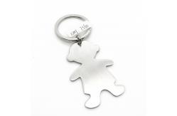 China As Photo Available Boy Metal Keychain Holder with MOQ of 500 supplier