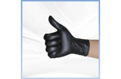 China Black Diamond Grip Food Processing Gloves 8Mil Nitrile Gloves 100Pcs Per Box supplier