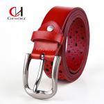 Cowhide Ladies Leather Belt Adjustable Size Standard Length for sale