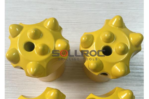 Tapered Equipment Cross Bit , Carbide Button Bits 28mm - 55mm Long Using Life
