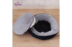 China OEM donut shaped Faux Fur Comfy Calming Dog Bed supplier