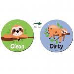 Reversible Cartoon Animal Kitchen Dishwasher Clean Sign Magnet for sale