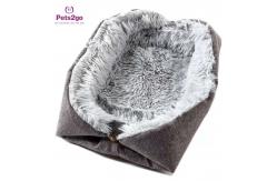 China Mechanical Wash Plush linen Memory Foam Pet Bed Mat supplier