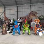 Dynamic Realistic Animatronic Dinosaur Cartoon Model