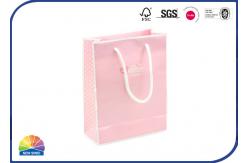 China 190gsm Coated Gloss Lamination Paper Gift Bag With Nylon Ropes Custom Dimension supplier