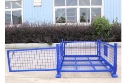 China Lockable Gas Cylinder Stillage Pallet Cage With Access Gates supplier