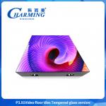 Strong glass GOB type P3.91 led waterproof design LED video floor tile high brightness LED video floor tile for sale