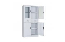 China Cyber Lock Steel Cupboard With Glass Doors KD Structure supplier