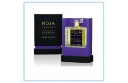 China Art Paper Purple Perfume Packaging Box Recyclable With Bottom supplier