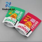 Food  Plastic Zipper Top Stand Up Mylar Bags For Snack Chips Customized Packaging for sale