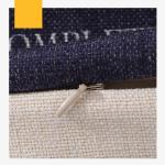 PP Cotton Filling Plush Seat Cushions Square Shape Nordic Style Skin Friendly