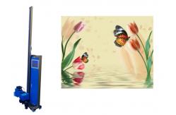 China Intelligent Foldable 2 Printheads 3d Vertical Wall Printer Automatic Cleaning supplier