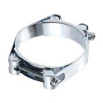 European Stainless Steel Heavy Duty Double Bolt Hose Clamp Pipe Clamp 20mm  24mm for sale