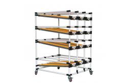 China Plastic Coated Lean Pipe Joint Rack Customization For Industrial supplier