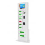 Coin Note Card Access Mobile Phone Charging Station with Touch Screen For Shopping Mall for sale