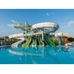 Adults Outdoor Multi Fiberglass Slide Set For Water Amusement Park Playground for sale