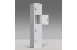 China ISO18001 50kgs / Layer 4 Door Locker Cabinet For Office supplier