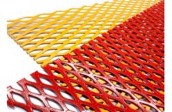 China Anodized Surface Treatment Raised Expanded Metal Sheet Length 4m X Width 0.5m supplier